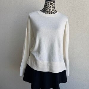 Time & Tru white Crewneck sweater size M